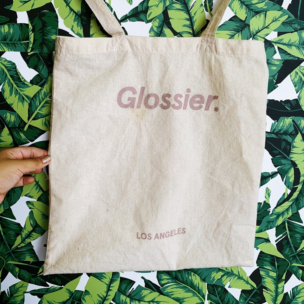 Glossier Los Angeles tote bag